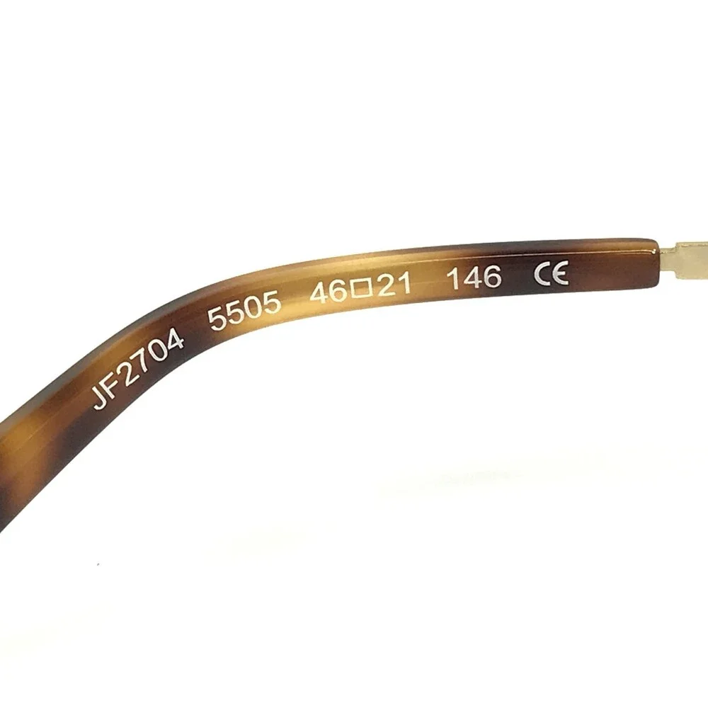 JF Rey Eyeglasses Frames JF2704 5505 Gold Gunmetal Matte Round 46-21-146